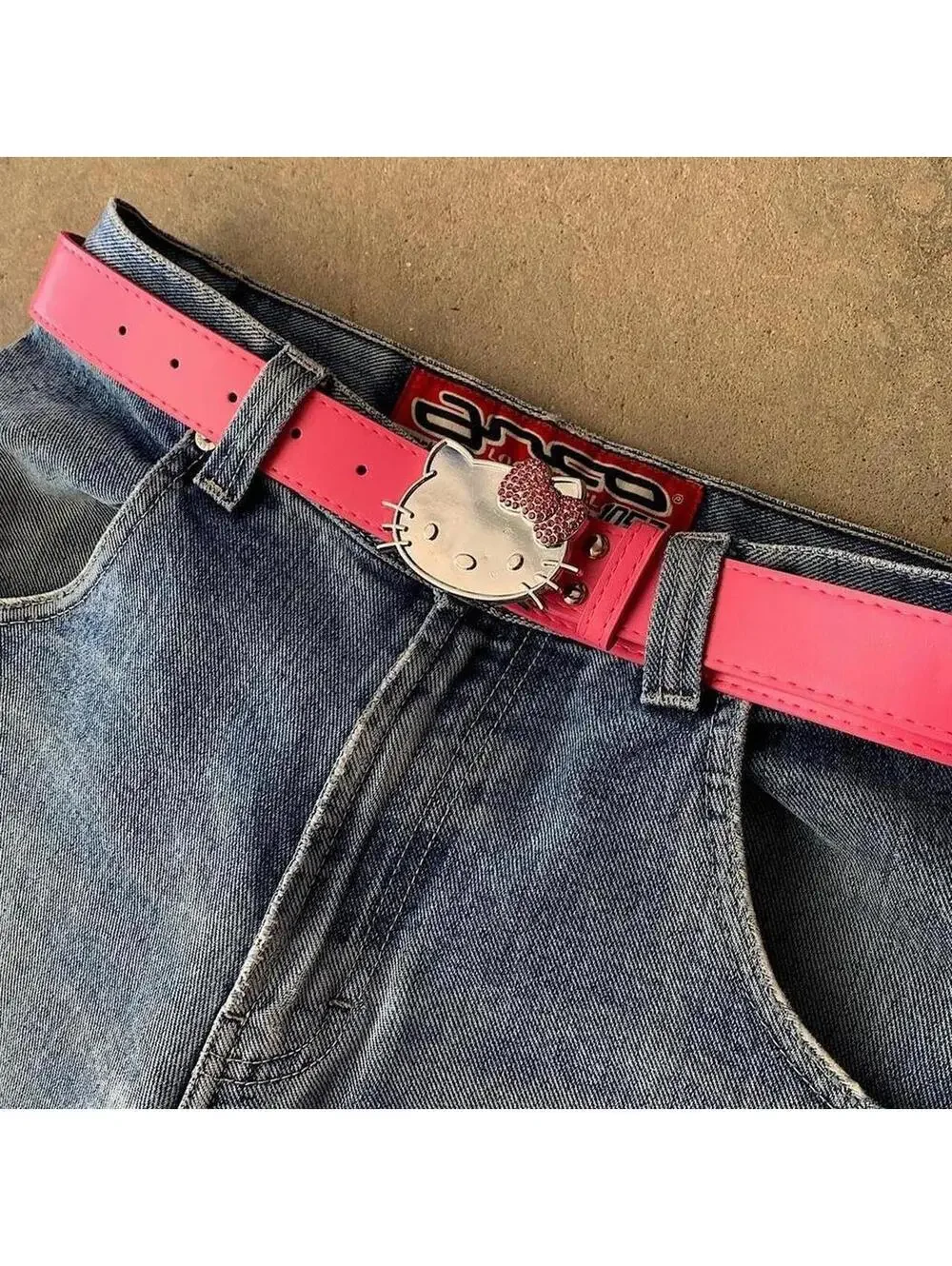 Y2K Pink Hello Kitty Belt